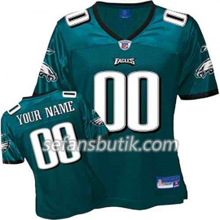 Philadelphia Eagles Tröjor Custom Grön - Dame Philadelphia Eagles Tröjor Custom Grön - Dame